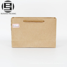 Promotional security kraft paper bag for shopping